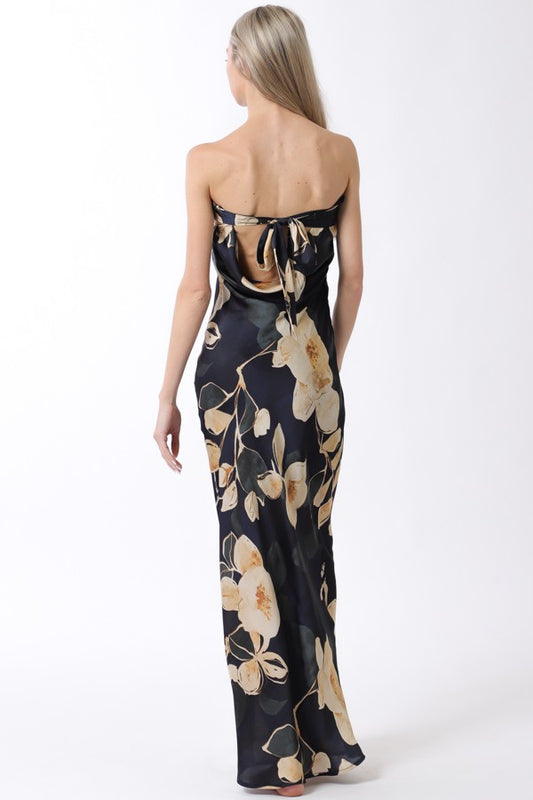 AaKaa Floral Maxi Tube Dress
