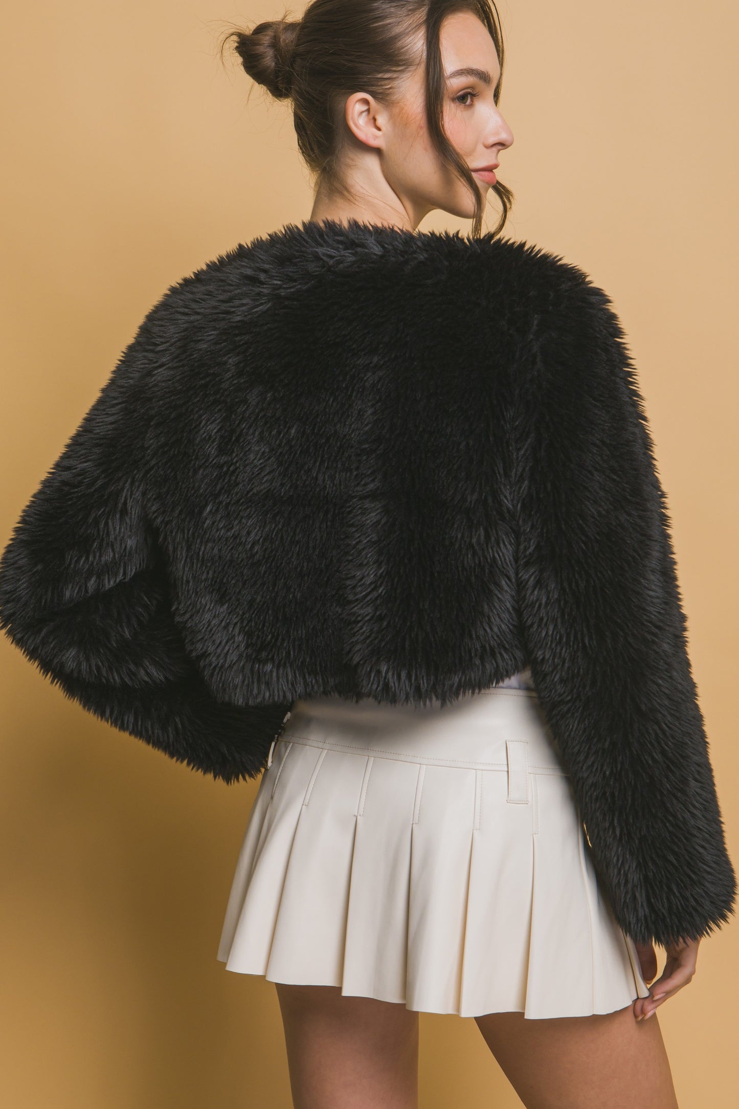 Faux Fur Crop Jacket